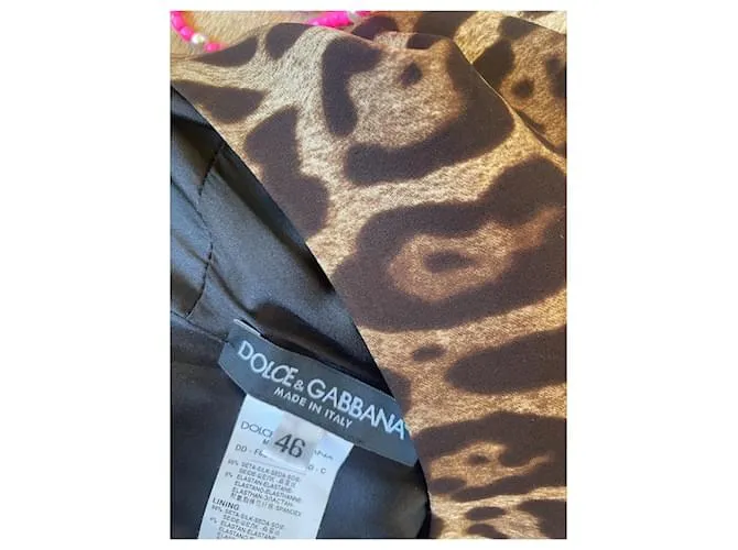 DOLCE & GABBANA DDF6T42T/FSADDC ESTAMPADO DE LEOPARDO 