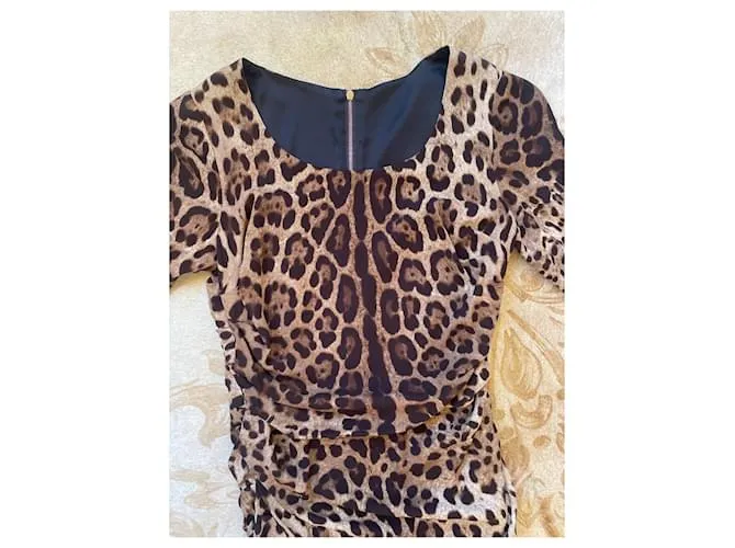DOLCE & GABBANA DDF6T42T/FSADDC ESTAMPADO DE LEOPARDO 