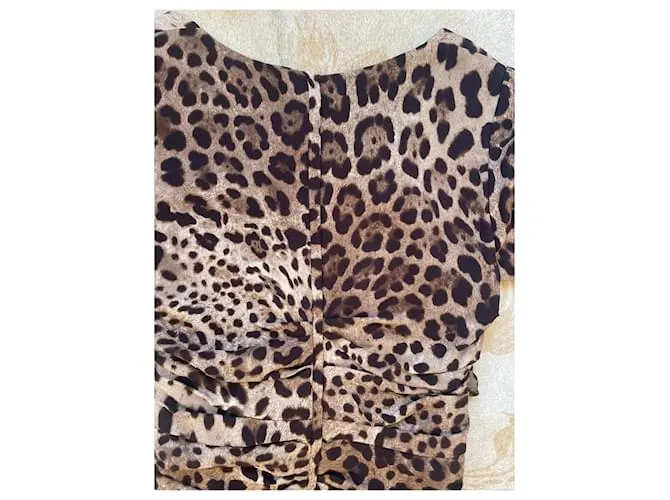 DOLCE & GABBANA DDF6T42T/FSADDC ESTAMPADO DE LEOPARDO 