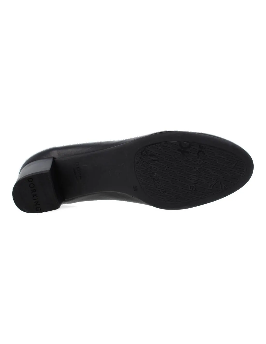 DORKING  ZAPATO TACóN GEMINIS NEGRO