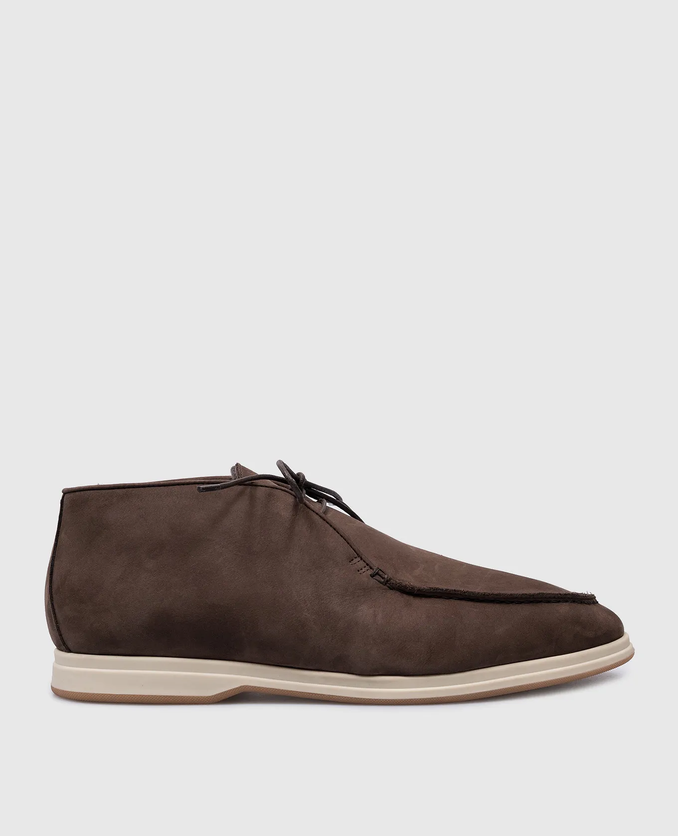 Enrico Mandelli Brown deserts on nubuck fur