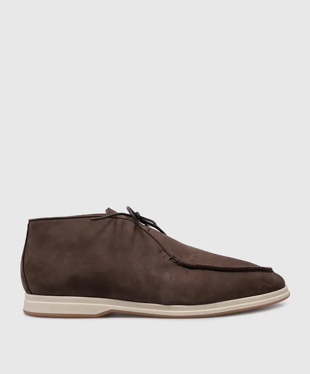 Enrico Mandelli Brown deserts on nubuck fur