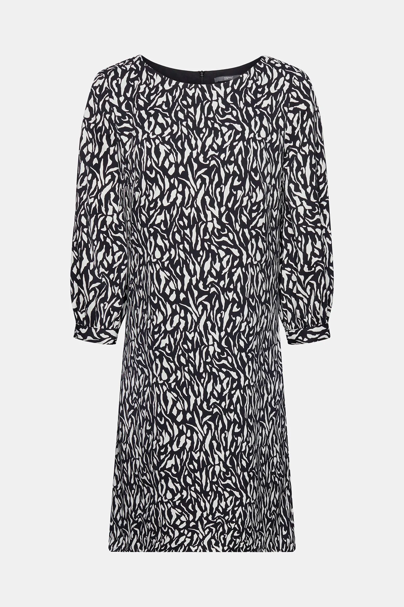 Esprit Vestido corto corte recto estampado allover