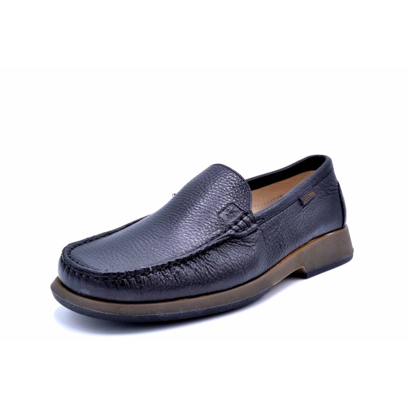 Fluchos 3461 negro | Mocasín de piel para hombre