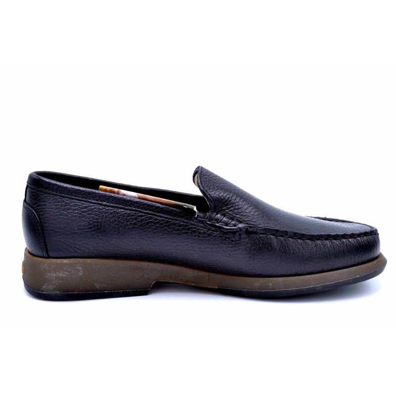 Fluchos 3461 negro | Mocasín de piel para hombre