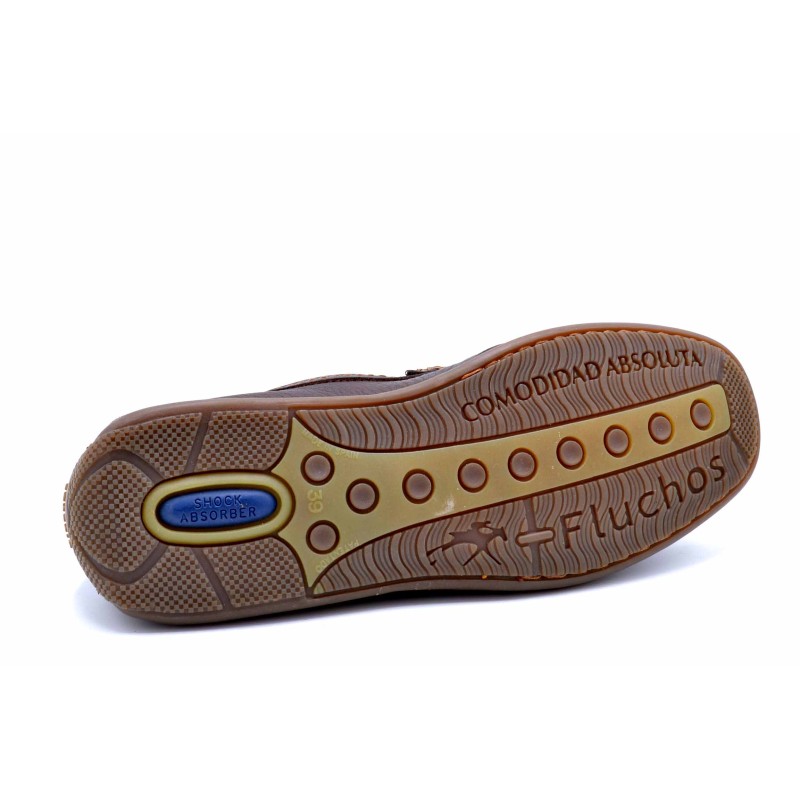 Fluchos 7115 brandy | Mocasín de piel para hombre