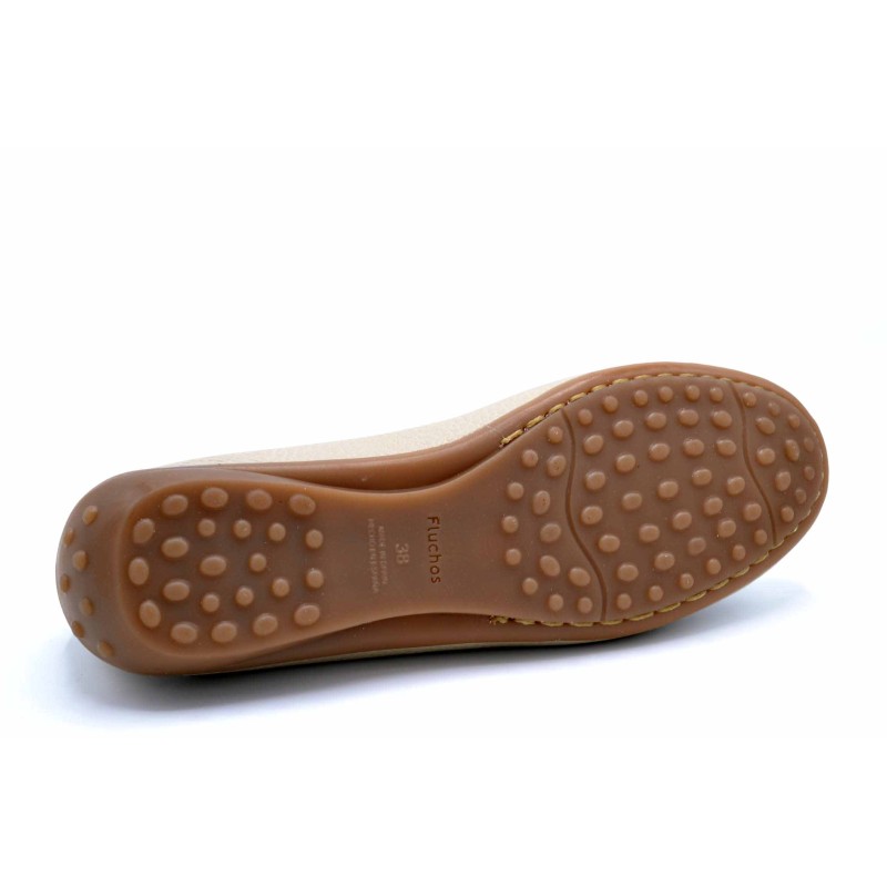 Fluchos Bruni F0804 hielo | Mocasín de piel para mujer