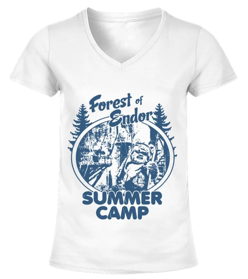 Forest of Endor Summer Camp Camiseta cuello pico Mujer