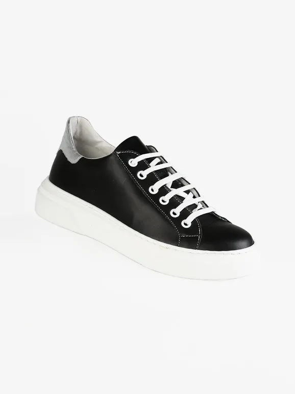 Freetime Zapatillas de cuero negras
