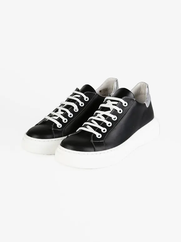 Freetime Zapatillas de cuero negras