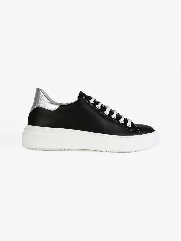Freetime Zapatillas de cuero negras