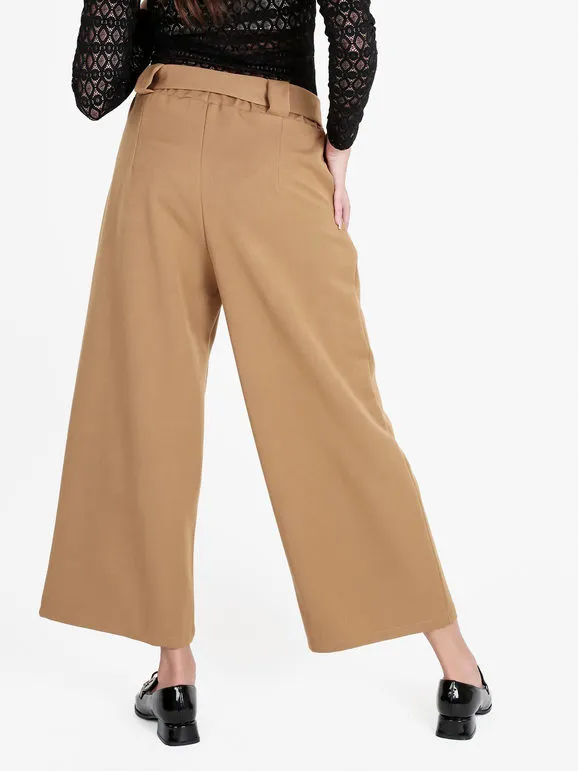 Frenetika Pantalón palazzo de mujer color liso