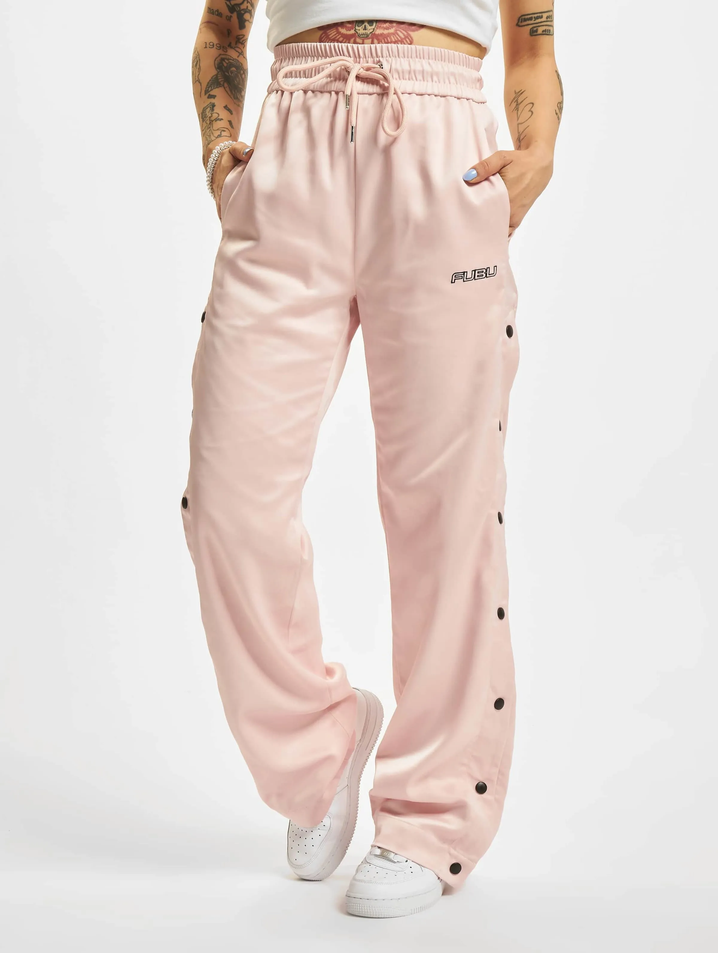 FW2220121 FUBU CORPORATE SATIN TRACK PANTS