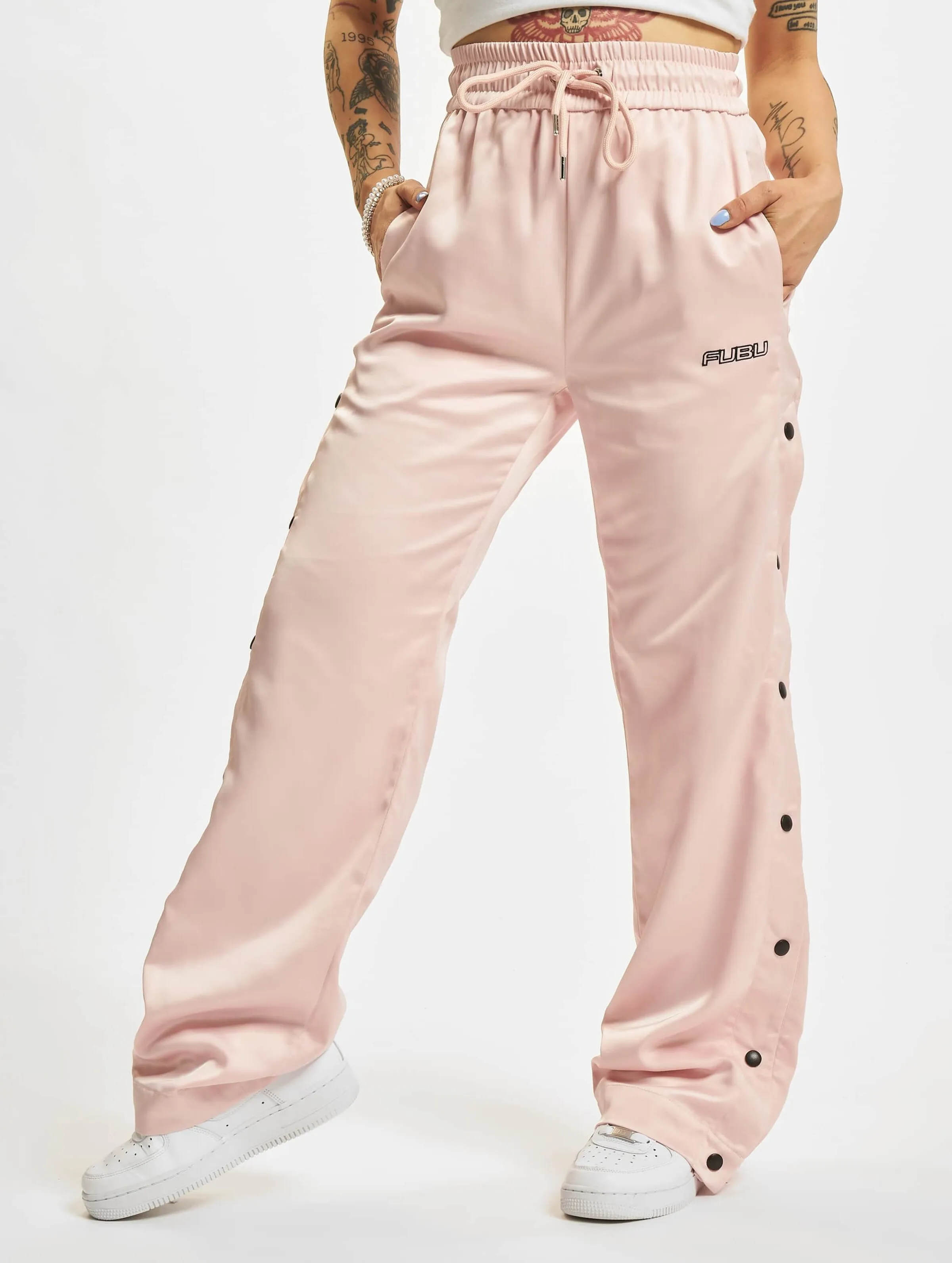 FW2220121 FUBU CORPORATE SATIN TRACK PANTS