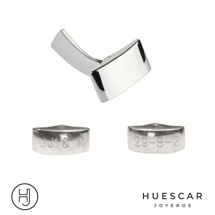 Gemelos de Caza plata de ley personalizables