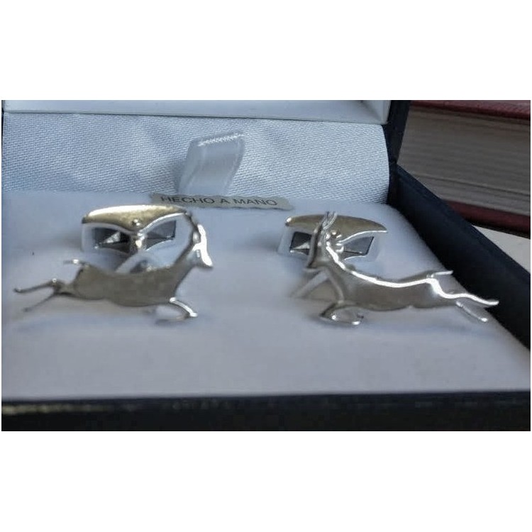 Gemelos de Caza plata de ley personalizables