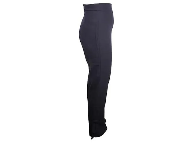 GIANNI VERSACE Pantalón azul marino con lazos 