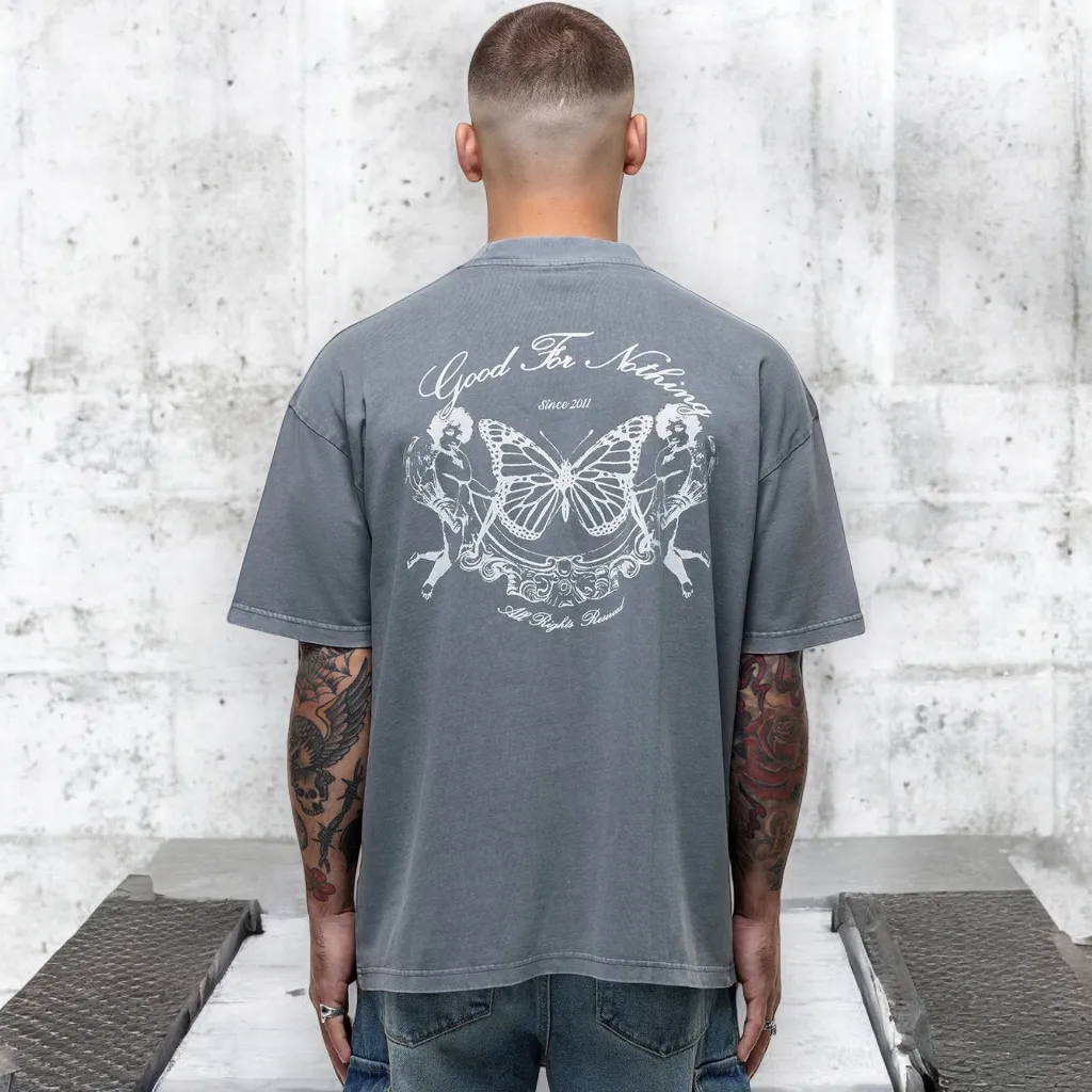 Good for nothing – Camiseta Renaissance washed grey