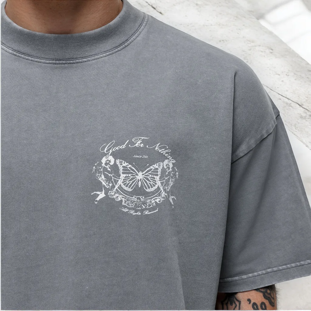 Good for nothing – Camiseta Renaissance washed grey
