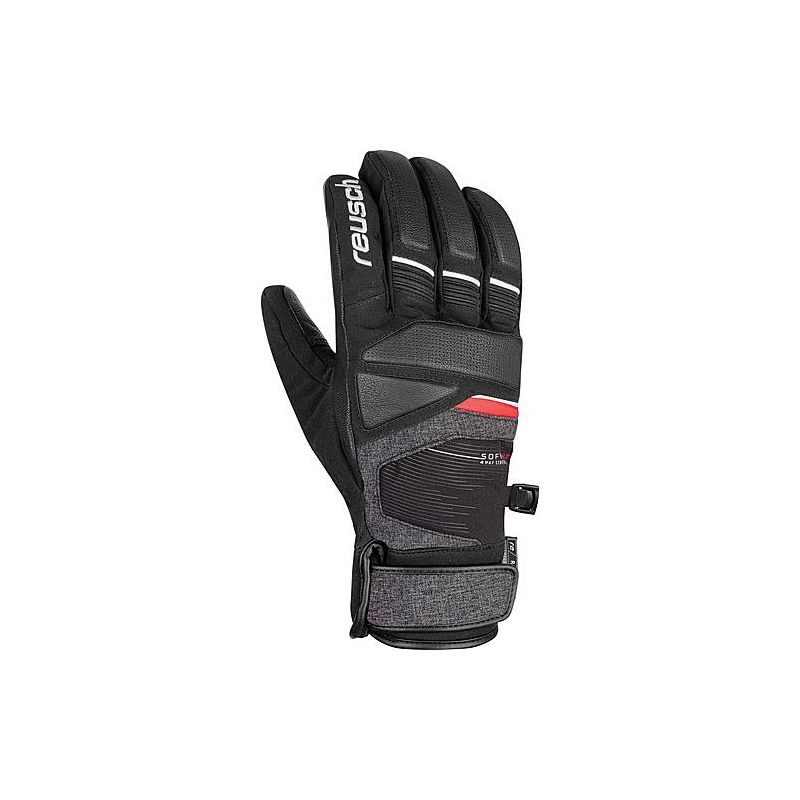 GUANTE DE ESQUí REUSCH STORM RTEX XT (NEGRO MELANGE/ROJO FUEGO)