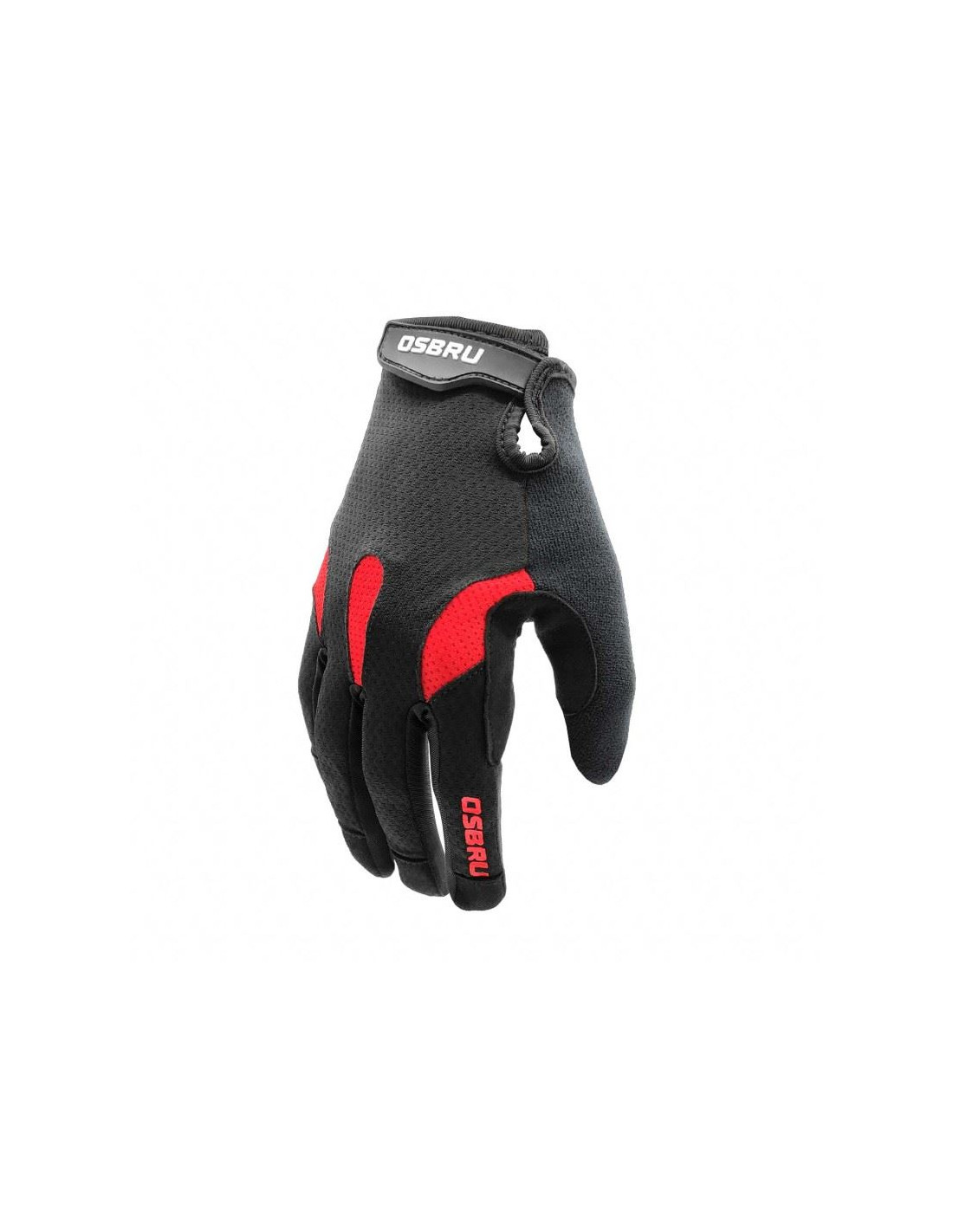Guantes de Ciclismo Osbru Competition Bert Black/Red