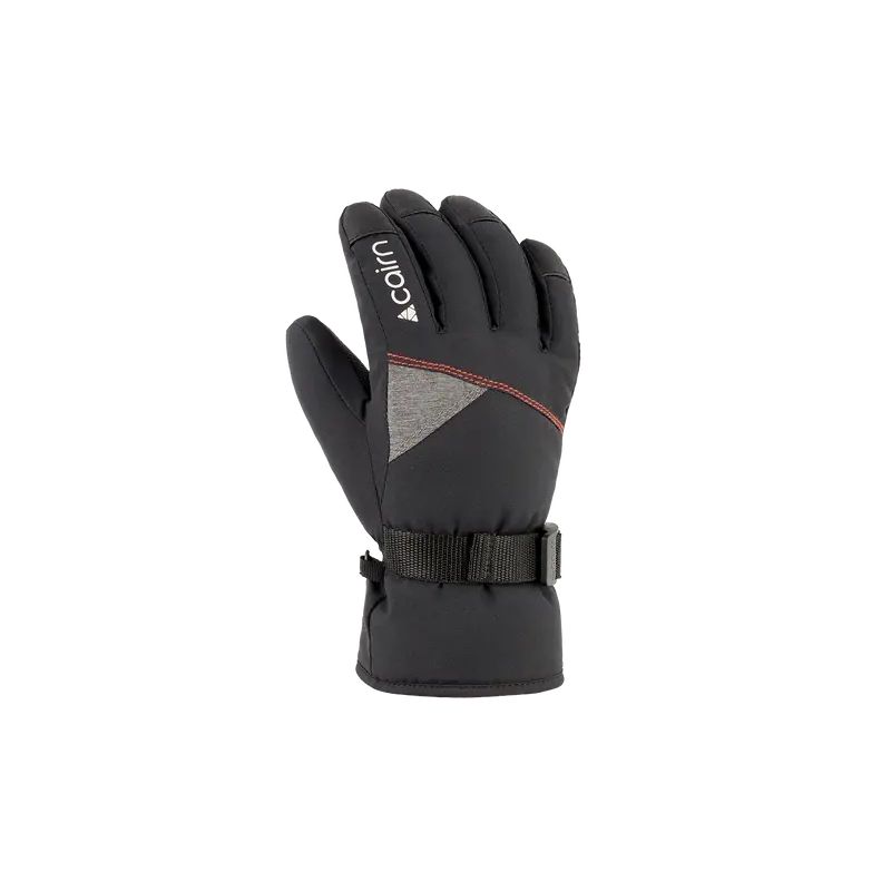 GUANTES DE ESQUí CAIRN ARTIC 2 J CTEX (NEGRO ROJO BRILLANTE)