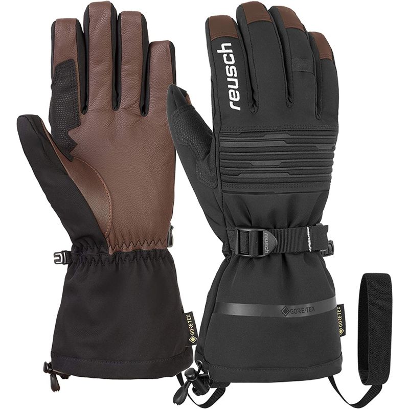 Guantes de esquí REUSCH Isidro GTX (Negro/Marrón)