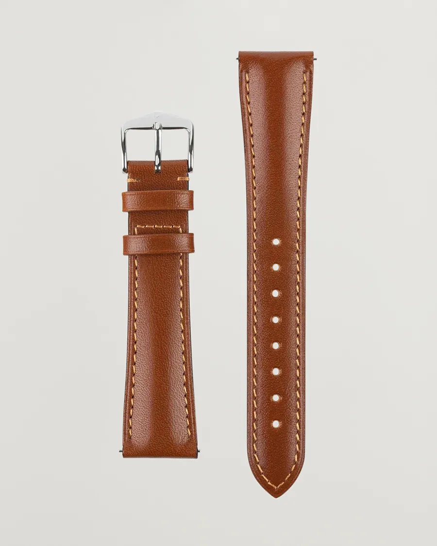 HIRSCH Siena Tuscan Leather Watch Strap Golden Brown
