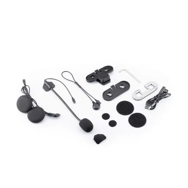 HJC i100 N. Grey + Kit Bluetooth Lokui K30 