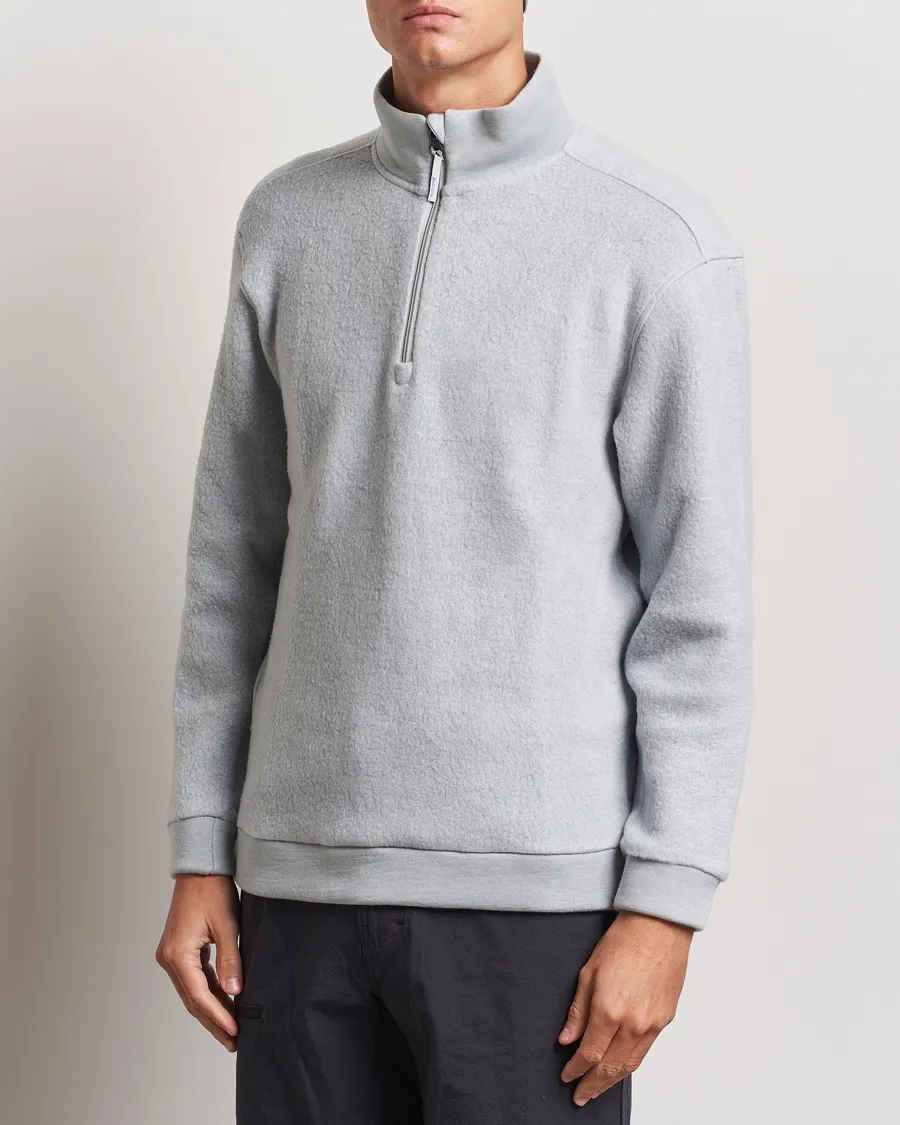 Houdini Alto Wool/Tencel Half Zip Cloudy Grey