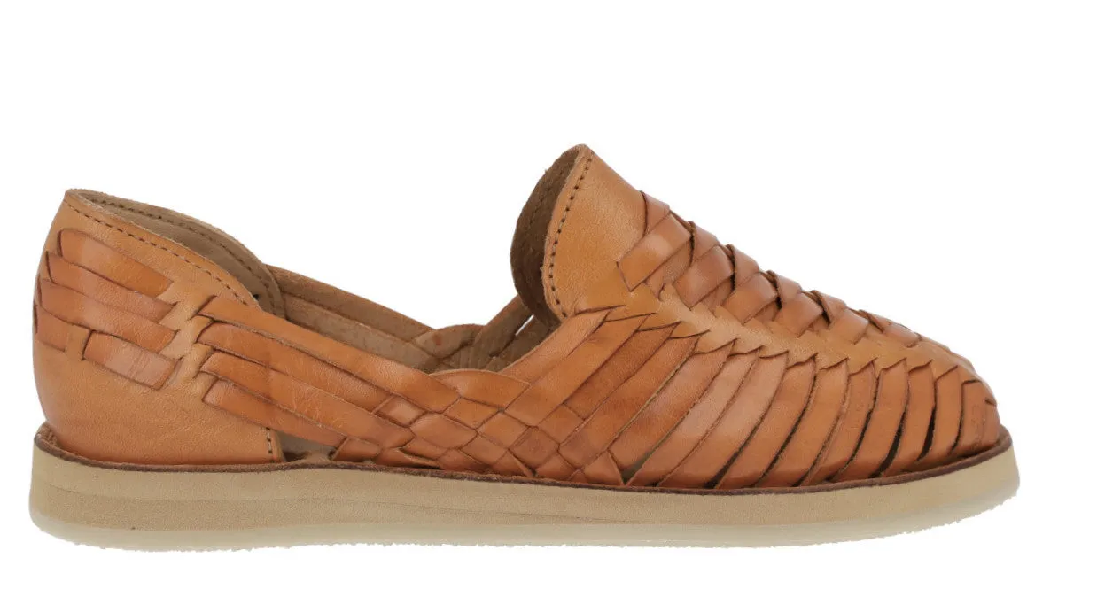 Huaraches trenzados con plataforma Sahuayo alto