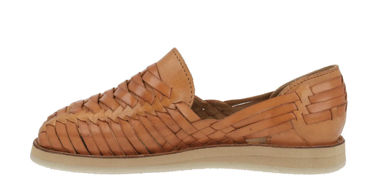 Huaraches trenzados con plataforma Sahuayo alto