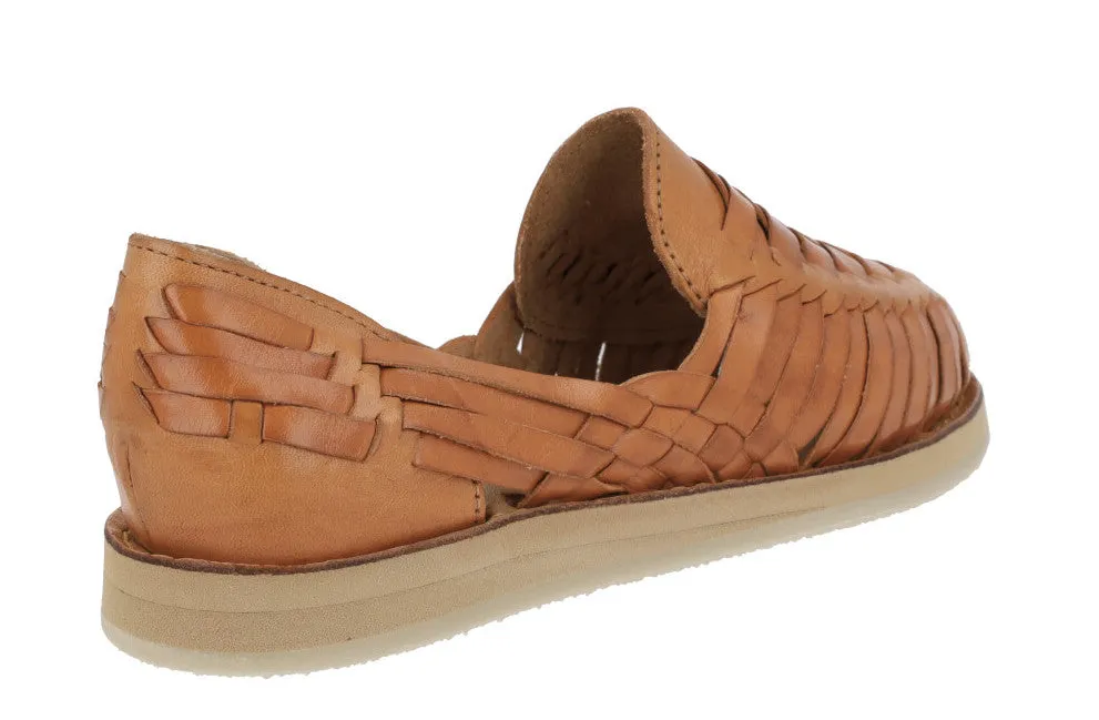 Huaraches trenzados con plataforma Sahuayo alto