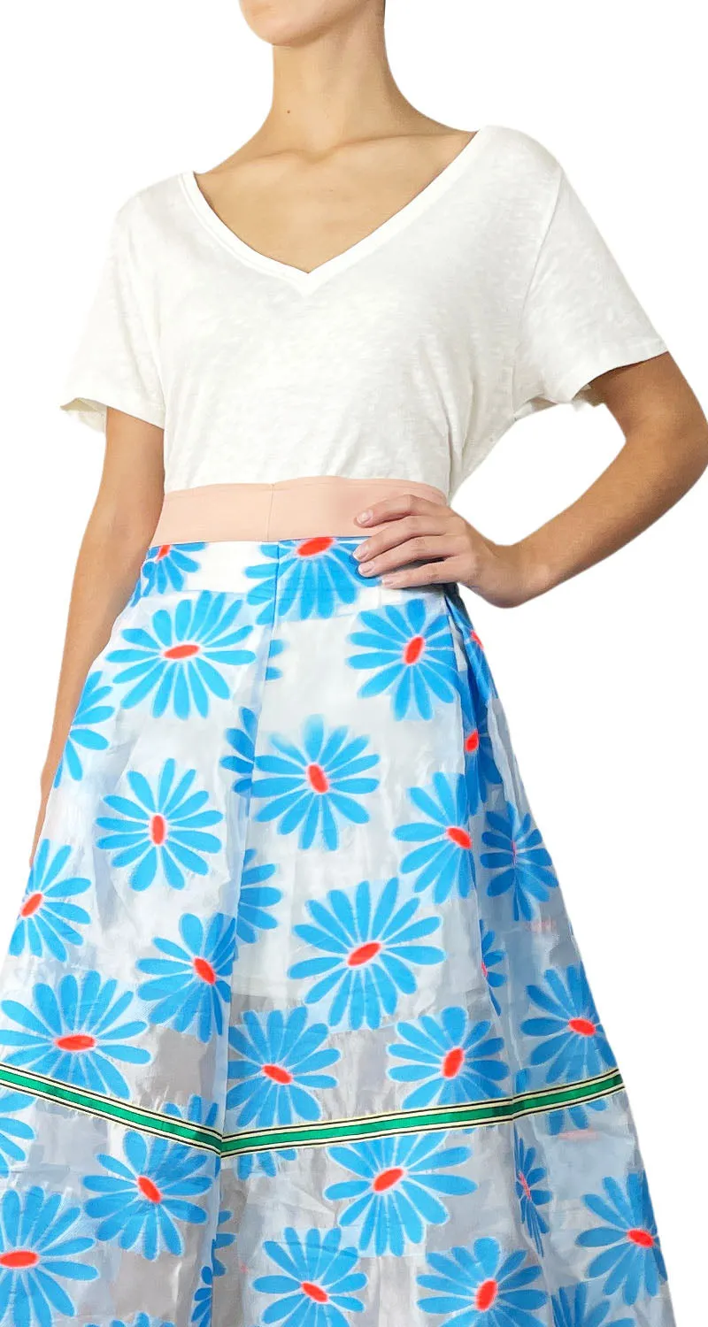 JAZMIN CHEBAR Polera Blanca Cuello V