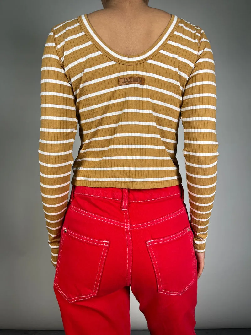 JAZMIN CHEBAR Polera Rib Rayas