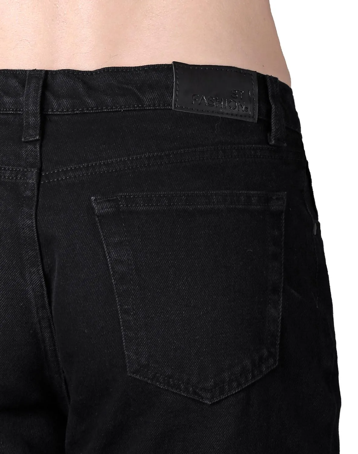 Jeans Hombre Básico Regular Negro Stfashion 63104416