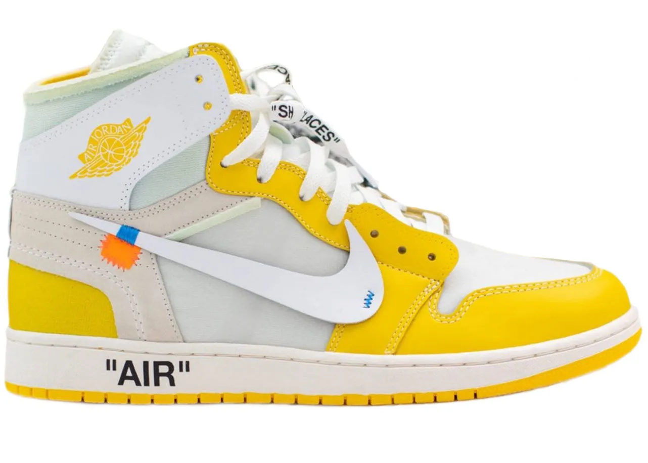 JORDAN AIR JORDAN 1 RETRO HIGH 'OFFWHITE CANARY YELLOW'