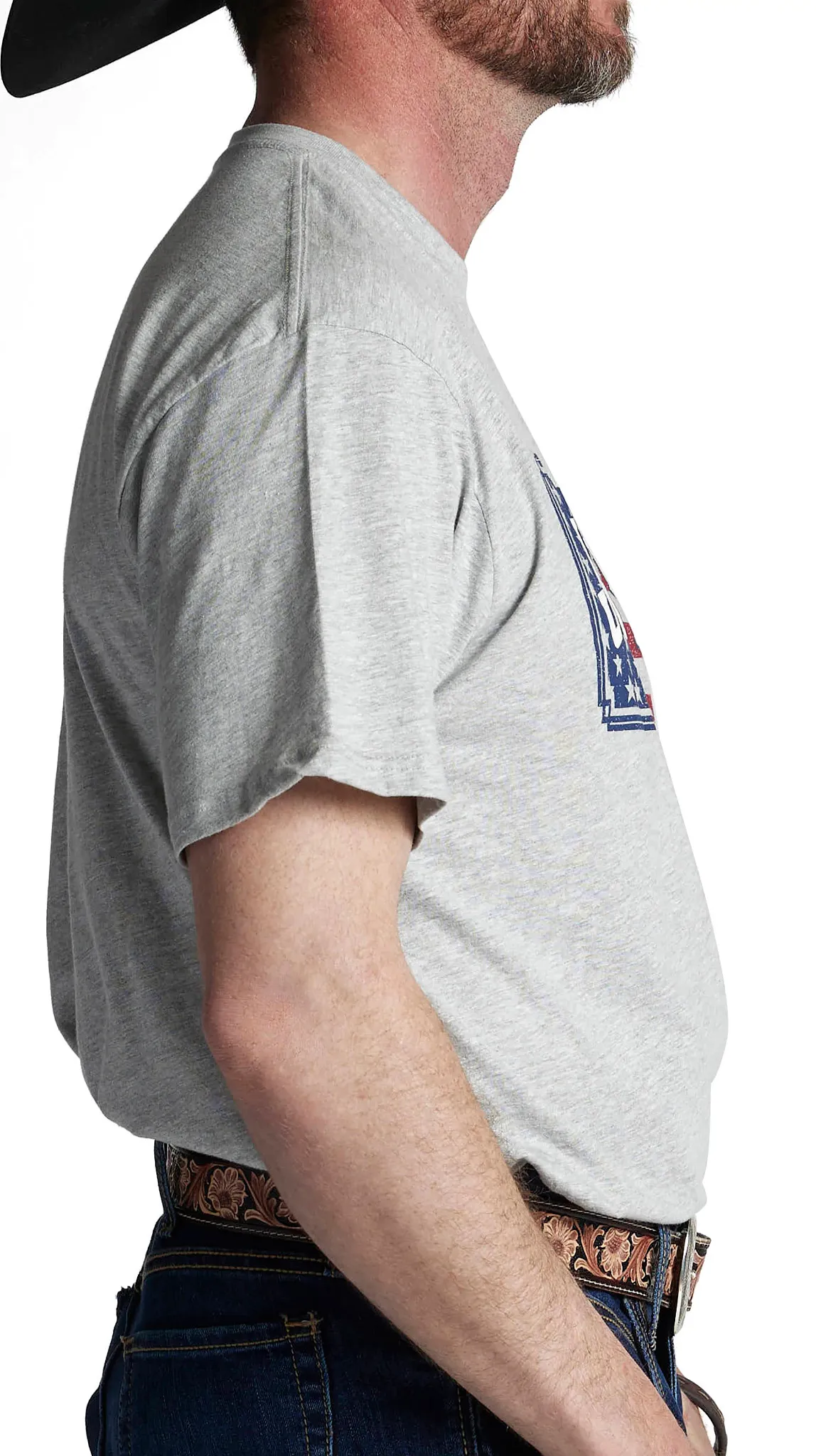 Justin Men's License Plate Flag Tee
