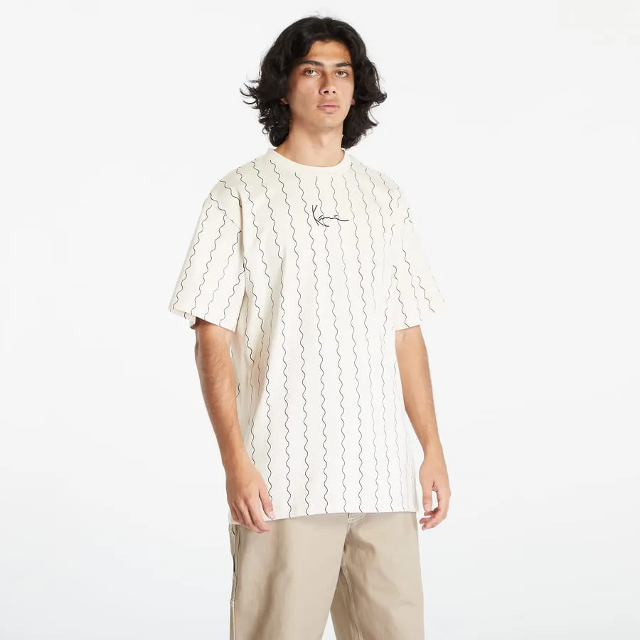 Karl Kani Small Signature Ziczac Pinstripe Tee