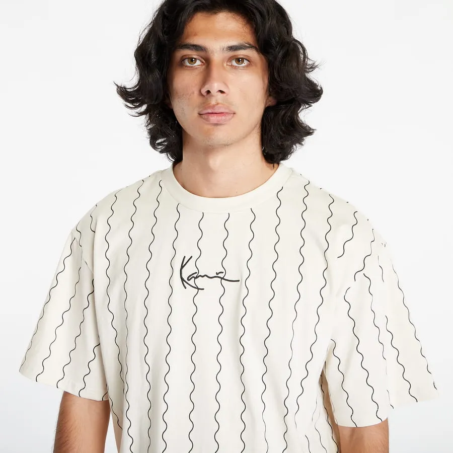 Karl Kani Small Signature Ziczac Pinstripe Tee