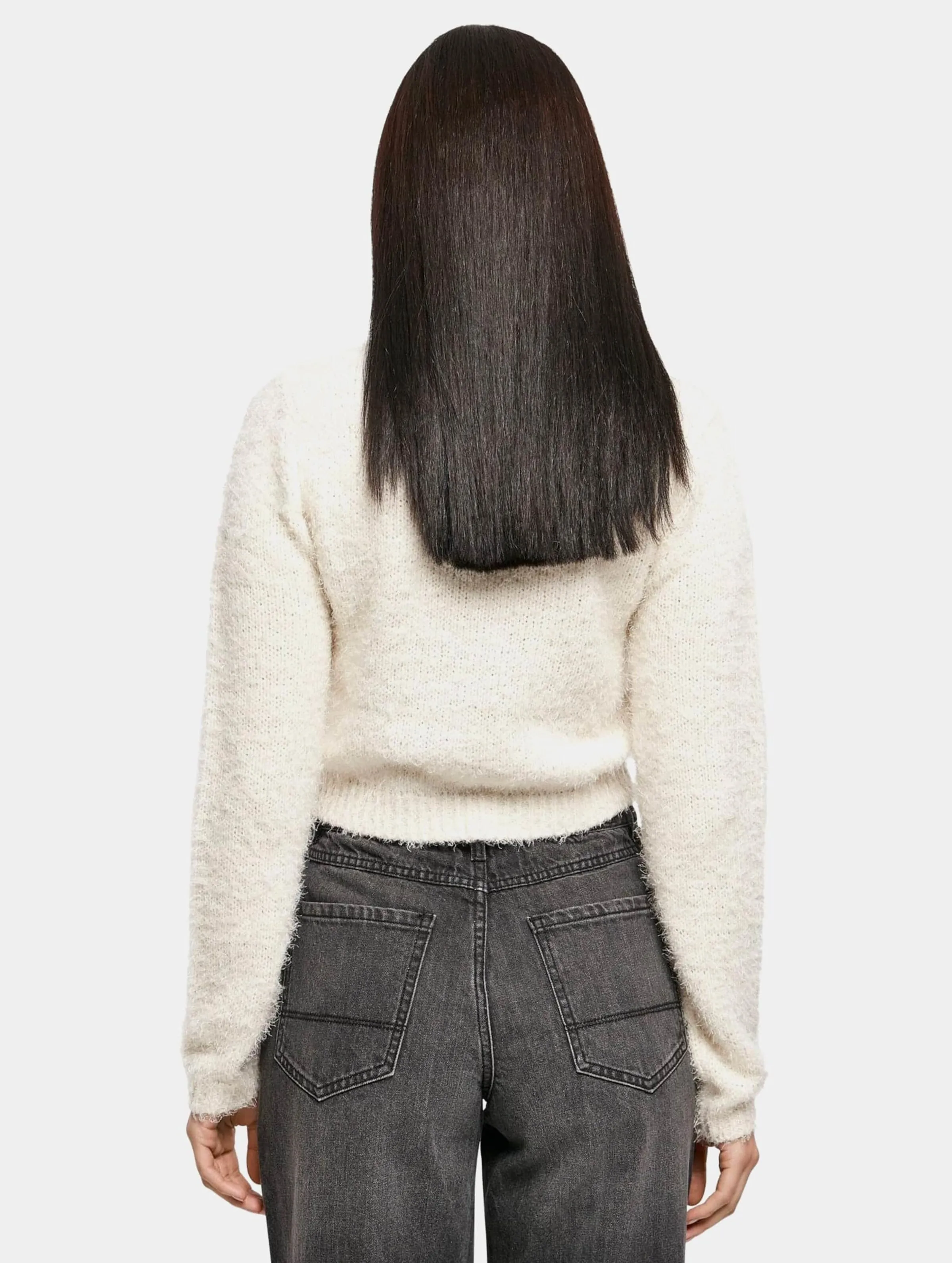 Ladies Cropped Feather 