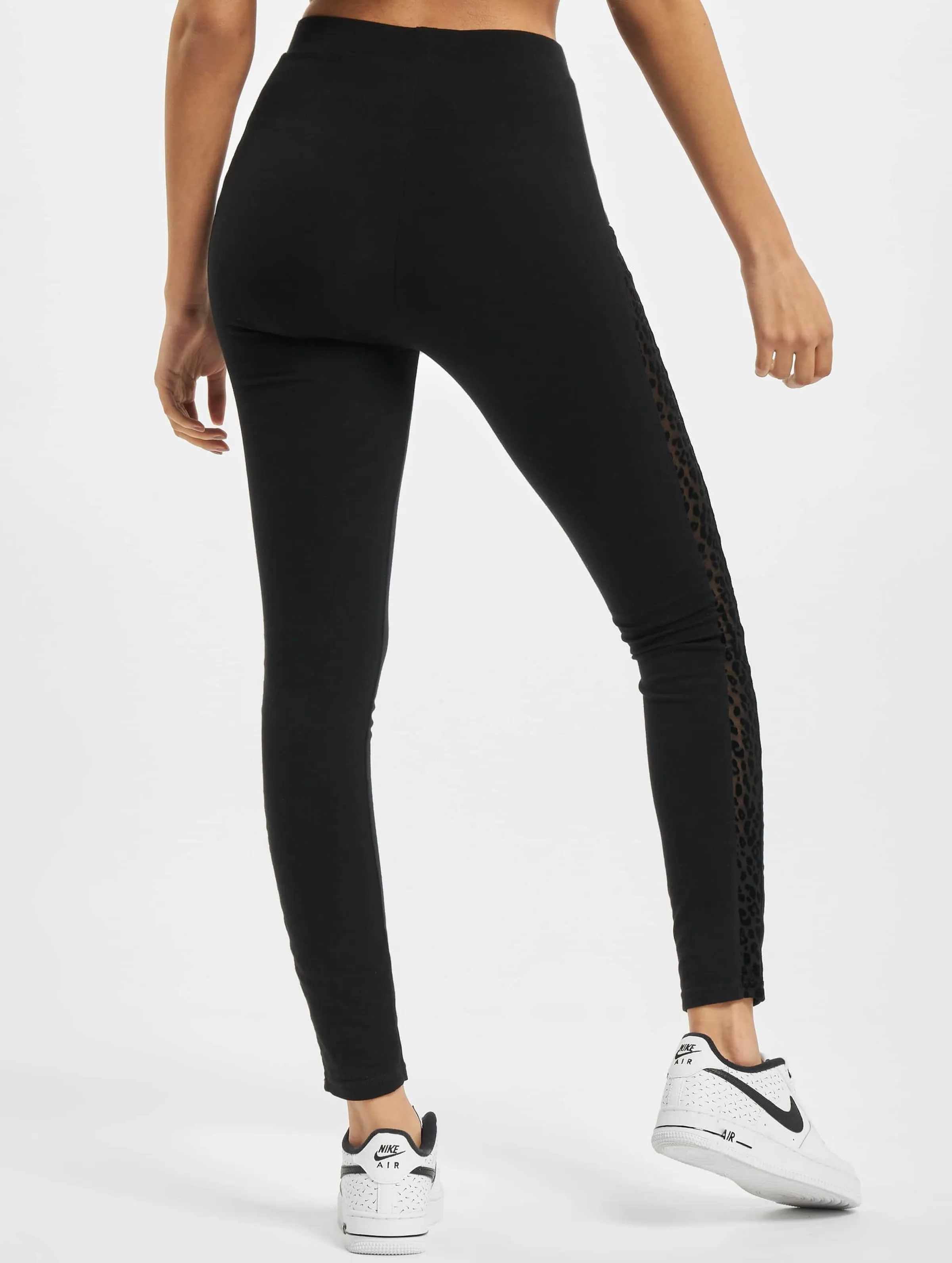 Ladies Flock Lace Stripe