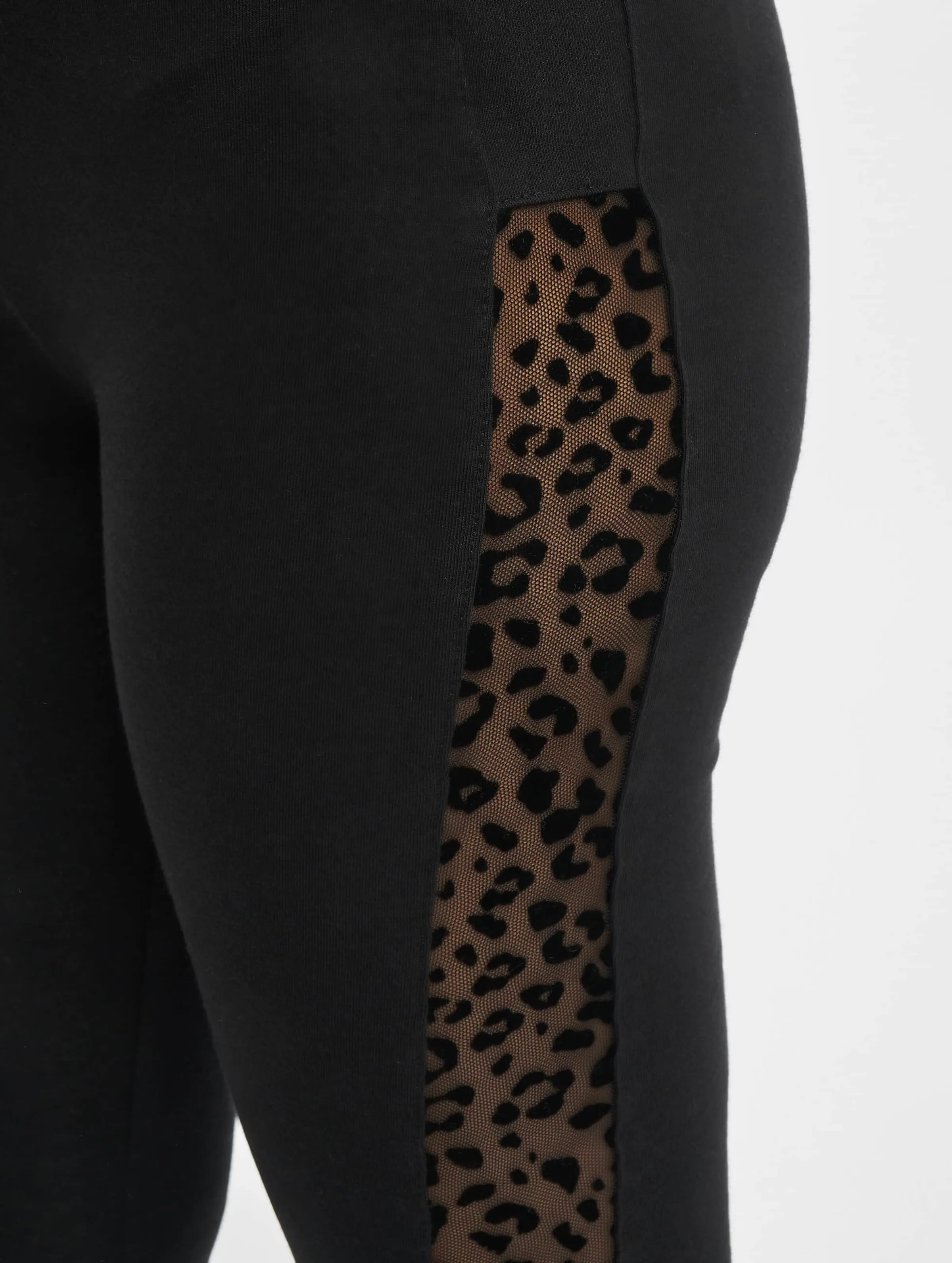 Ladies Flock Lace Stripe