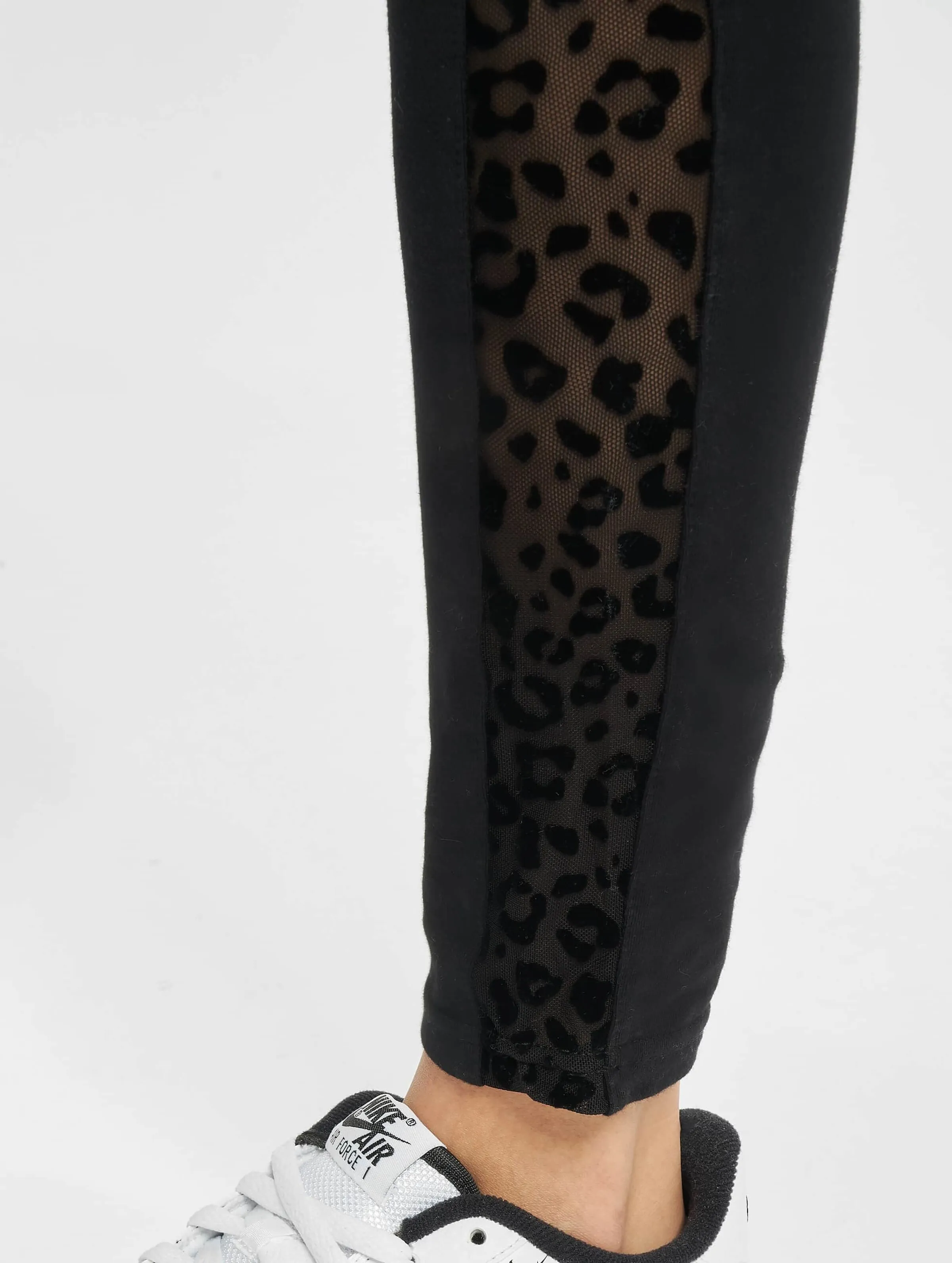 Ladies Flock Lace Stripe