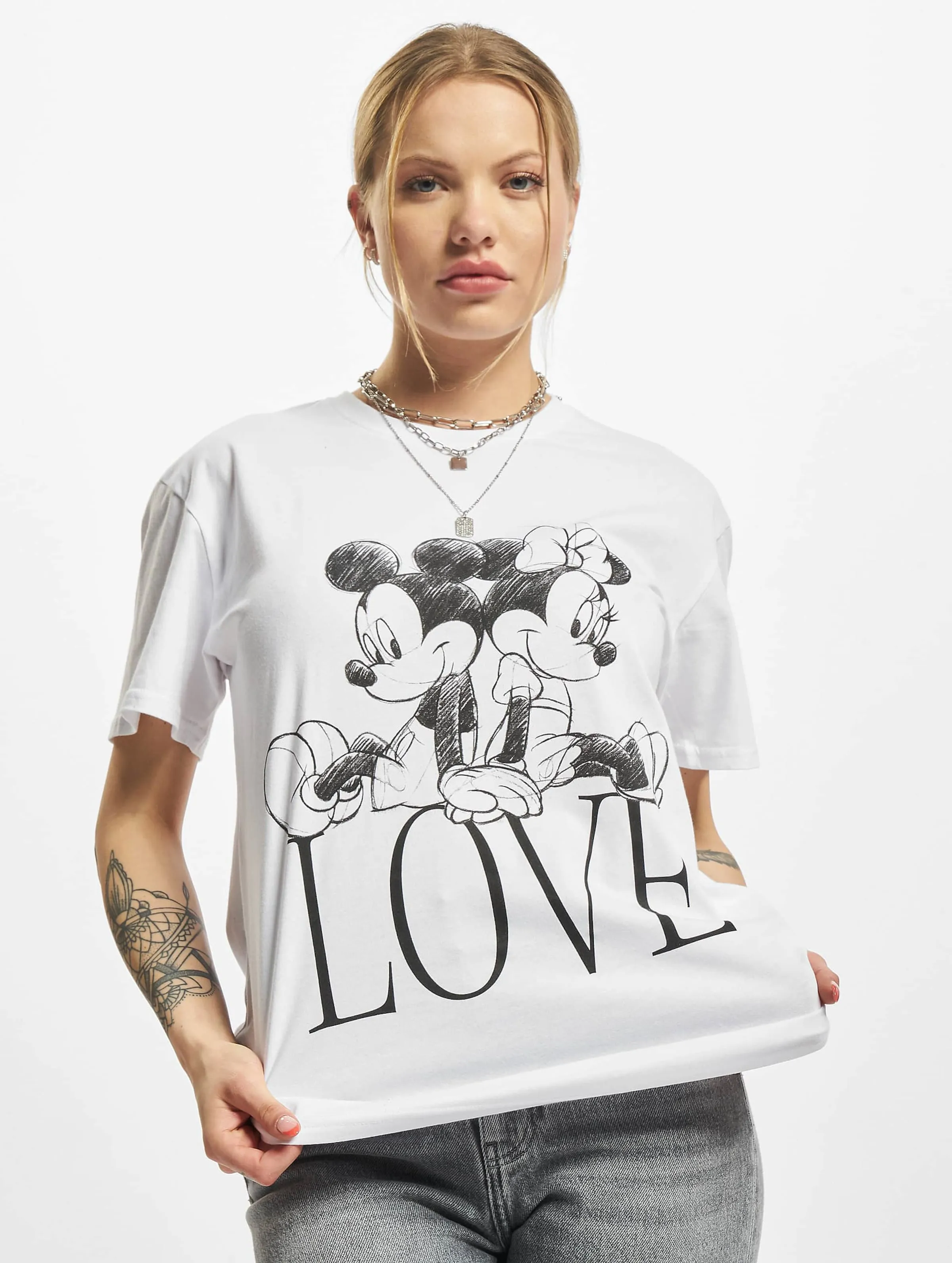 Ladies Minnie Loves Mickey 