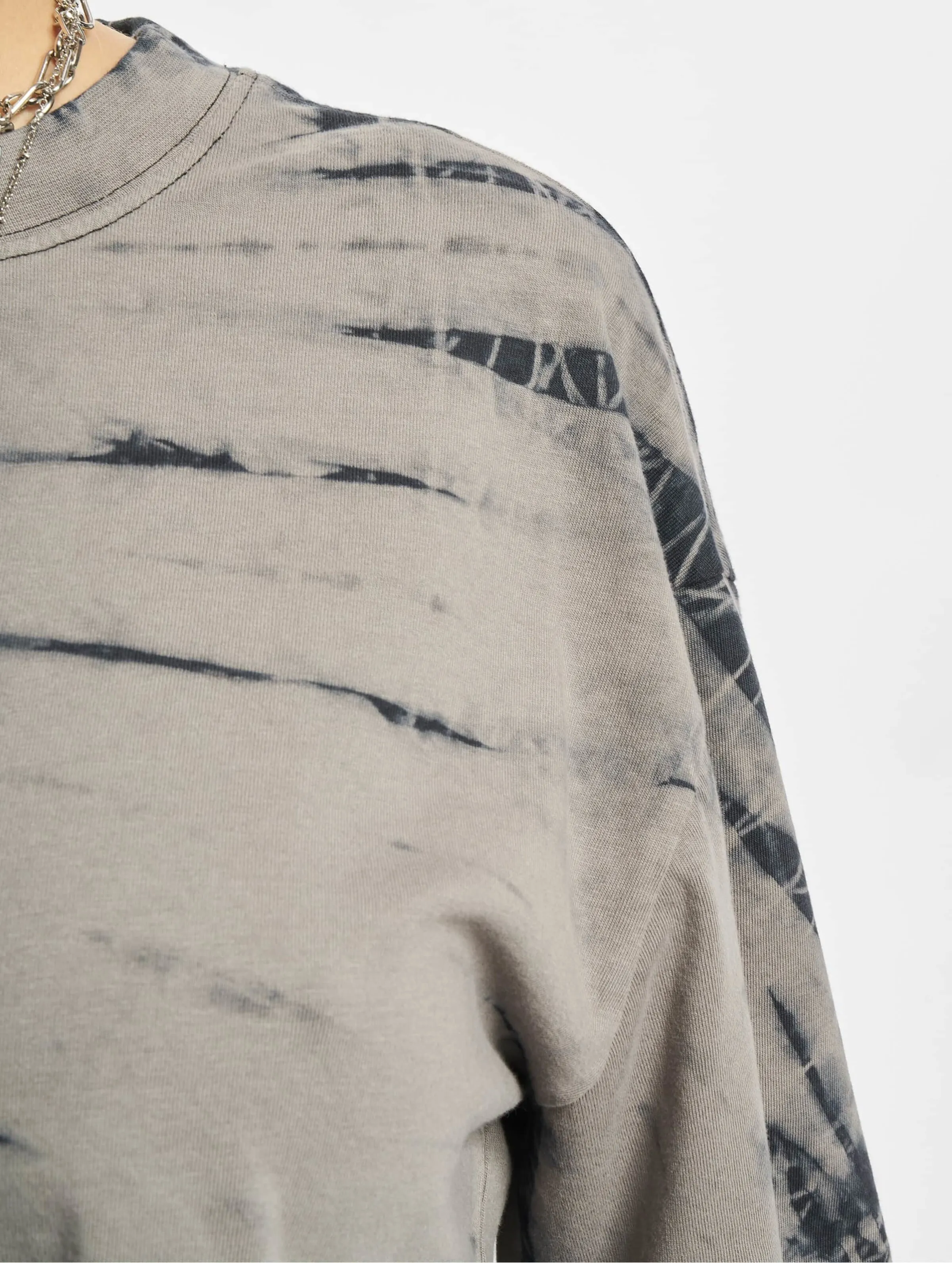 Ladies Oversized Cropped Tie Dye