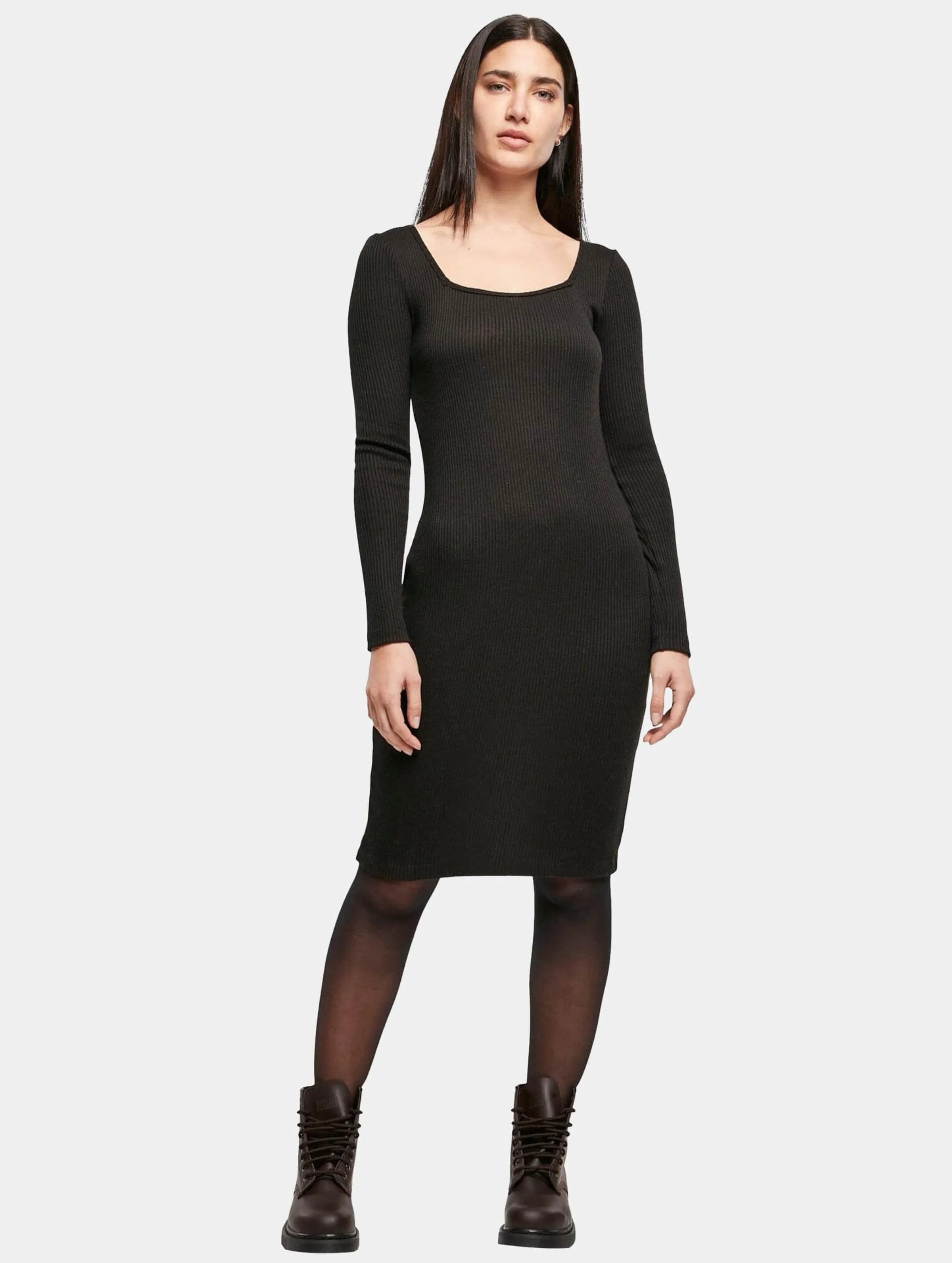 Ladies Rib Squared Neckline 