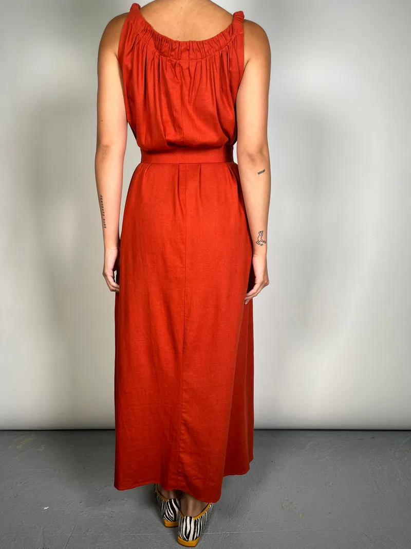 L'AUBE Vestido Terracota