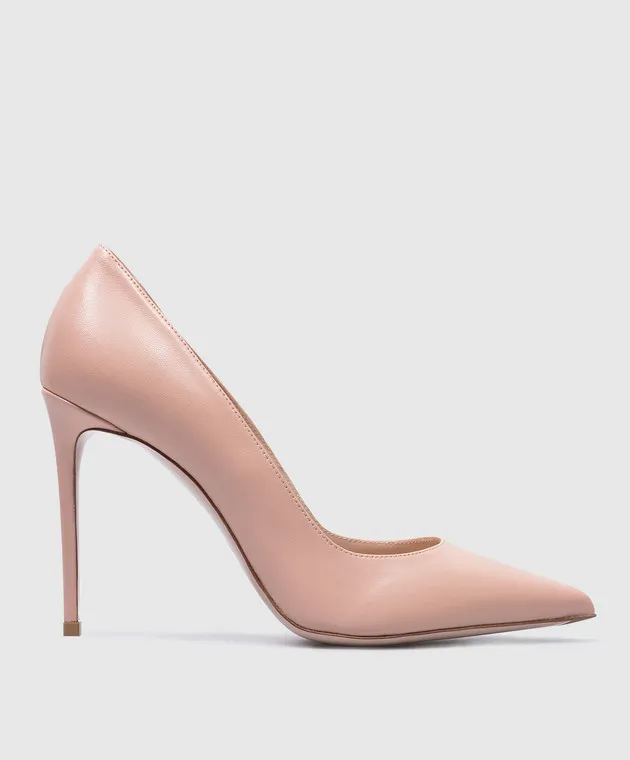 Le Silla Eva beige leather boats