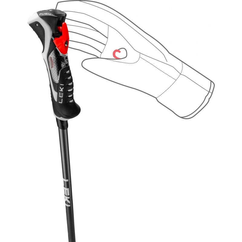 Leki Bastones de esquí Carbon 14 3D (negro)